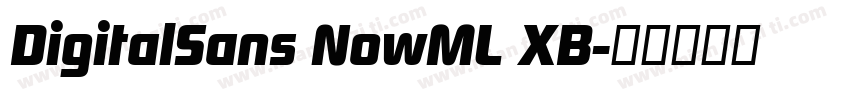 DigitalSans NowML XB字体转换
